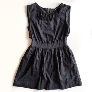 Loeffler Randall Black Sleeveless Fit & Flare Dress Cotton Silk Lined Size 8